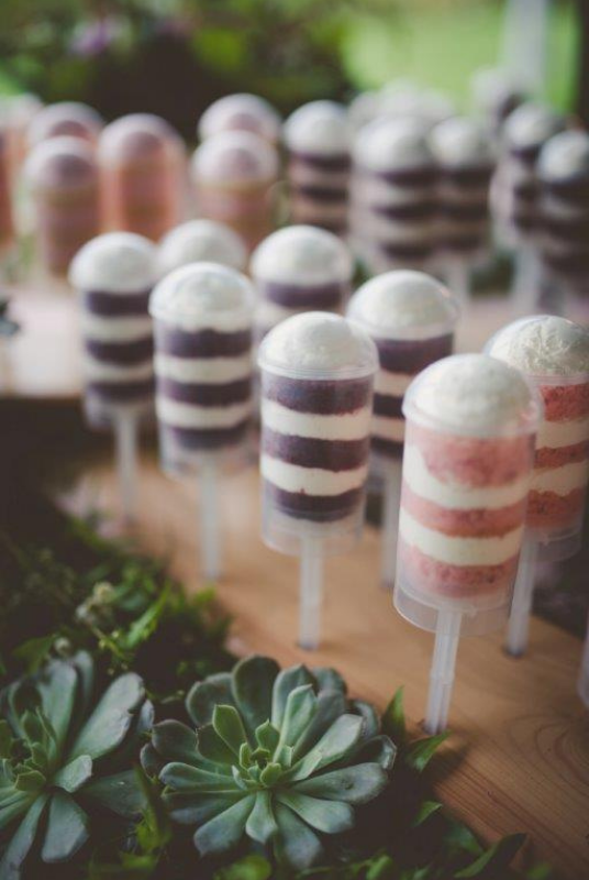 Cute wedding cake push pops | Cake push pops, Wedding cake pops, Individual  cakes